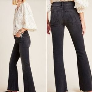 The Weekender Fray Lighting Up Lanterns Mid Rise Flare Jeans